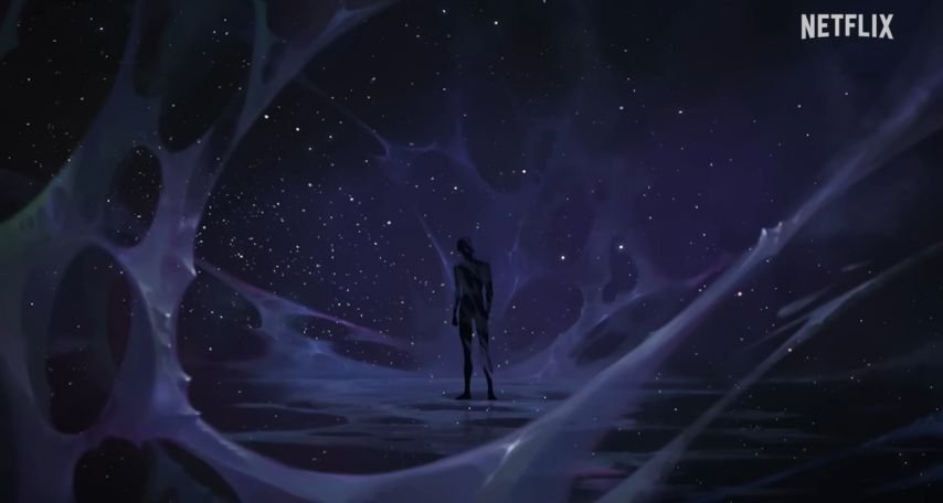 A scene from “The Line” music video