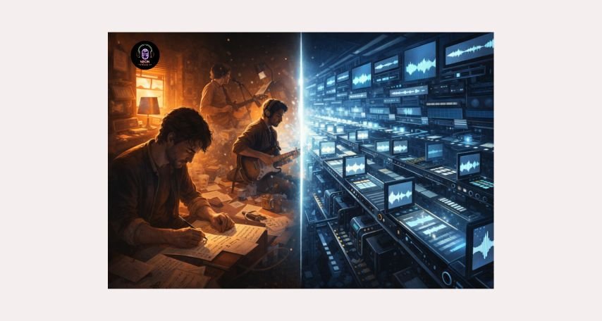 Human vs AI music creation